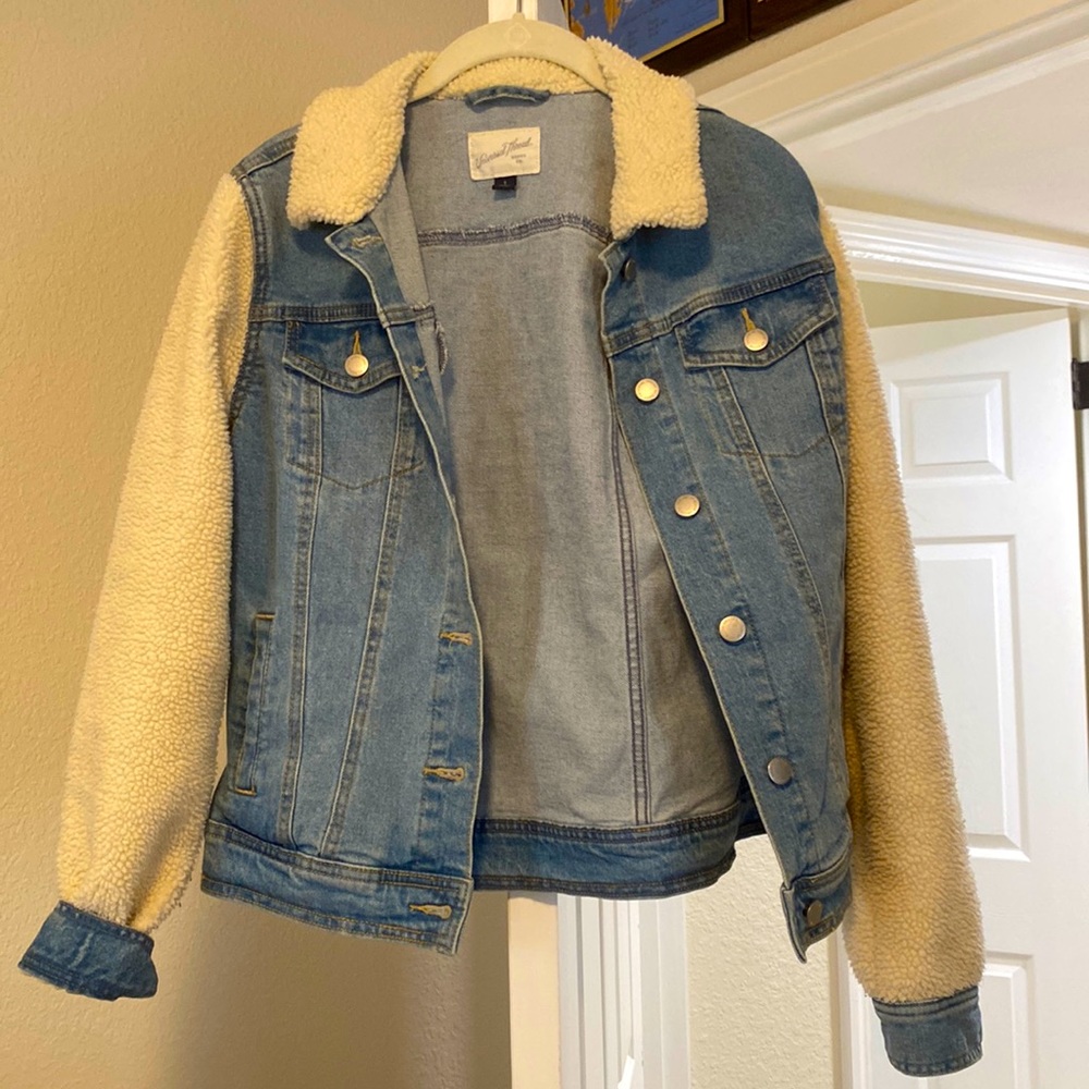 Denim Sherpa jacket